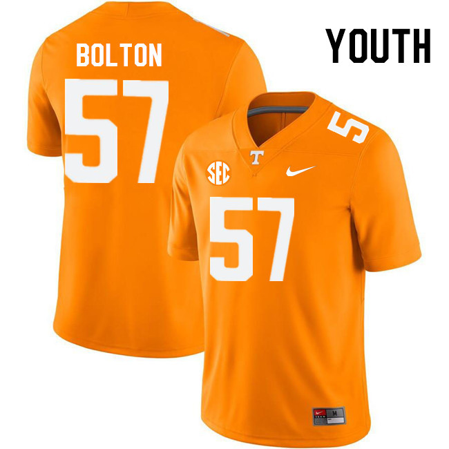 Youth #57 Ben Bolton Tennessee Volunteers College Football Jerseys Stitched Sale-Orange